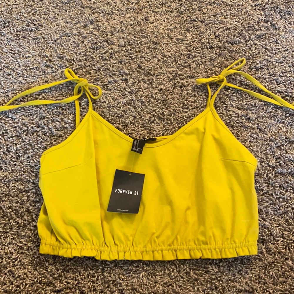 Forever 21 crop tank with adjustable ties